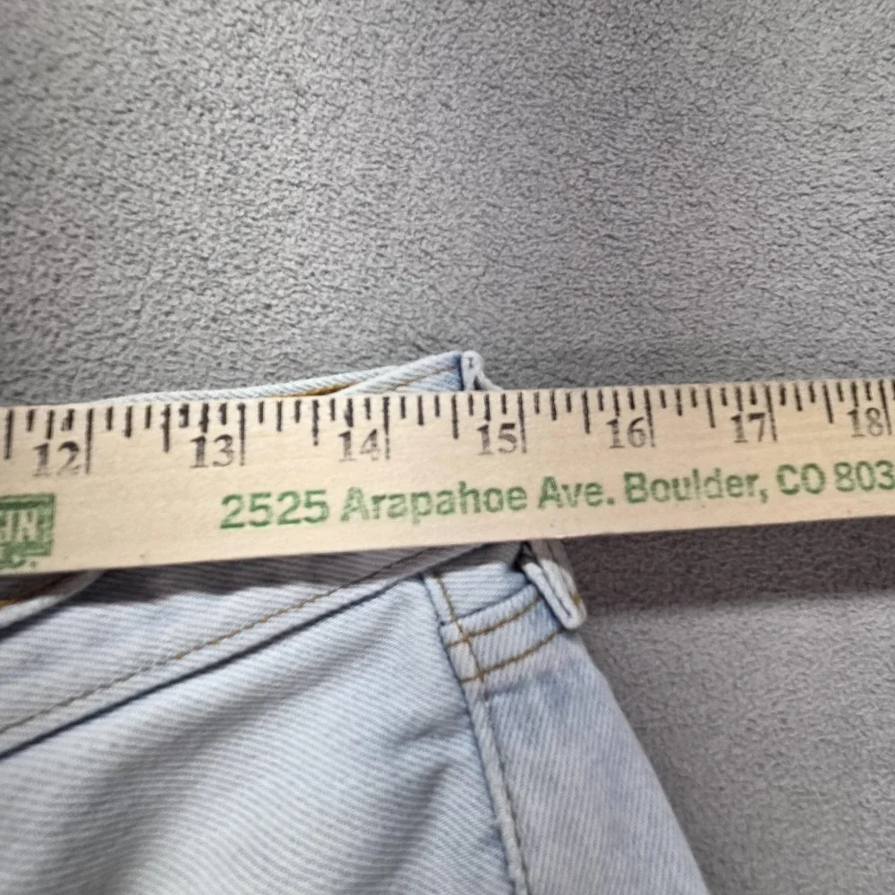 VTG Levis 501 Jeans Mens Light Wash Blue Button Fly USA 25x30 - Picture 3 of 16